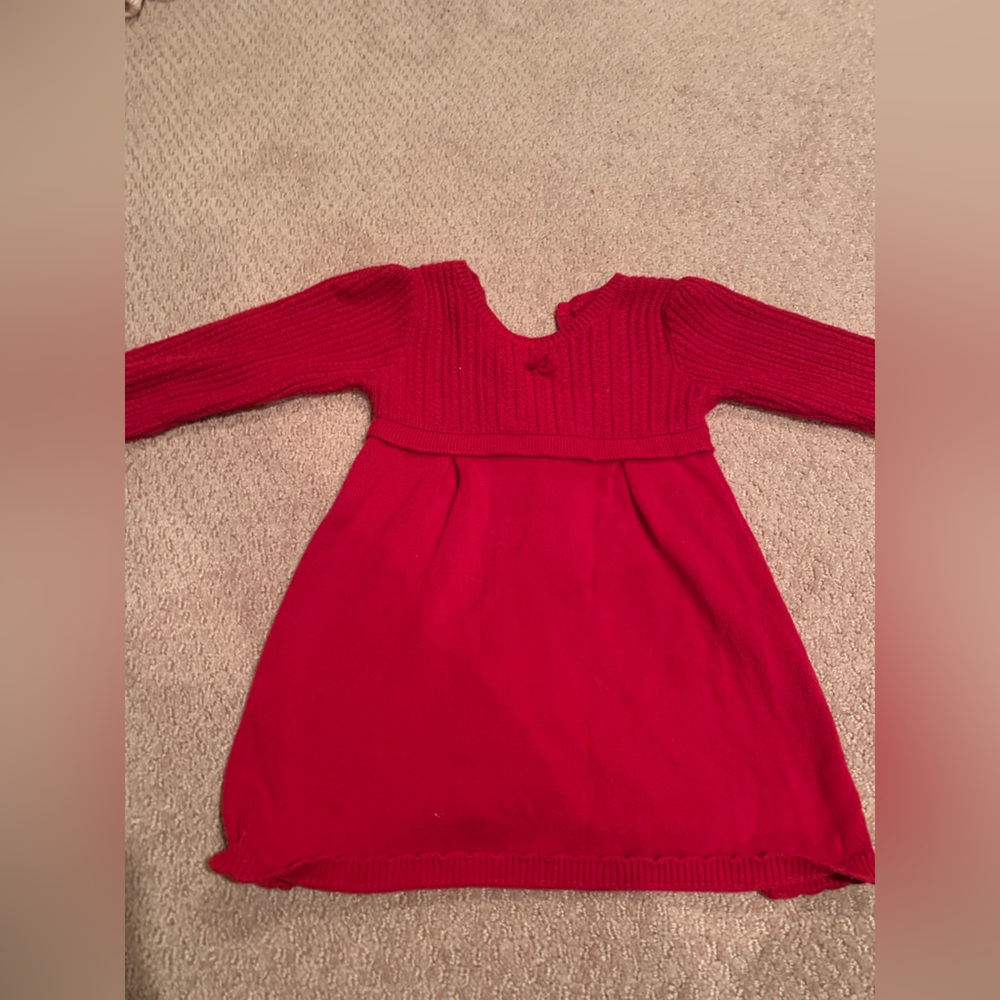 This gorgeous 12 month red dress is so sweet!